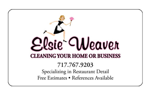 Elsie Weaver Business Card with Custom Illustration | Little Finch Designs