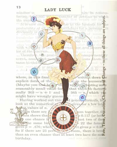Lady Luck | Digital Collage | Little Finch Designs