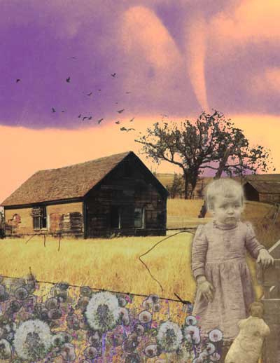 Lizzy (Sadly Beautiful Series) | Digital Collage | Little Finch Designs