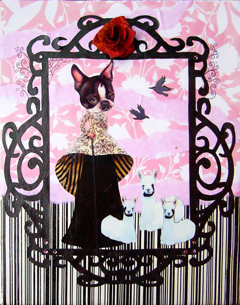 Llama Drama | Mixed Media | Little Finch Designs