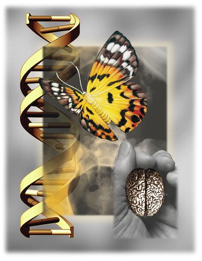 Miracles of the Helix | Digital Collage | Little Finch Designs