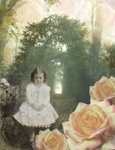 Rose (Sadly Beautiful Series) | Digital Collage | Little Finch Designs