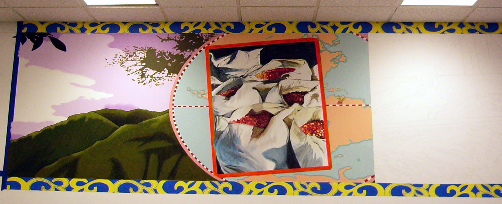 Starbucks Roasting Plant Mural 1 | Little Finch Designs