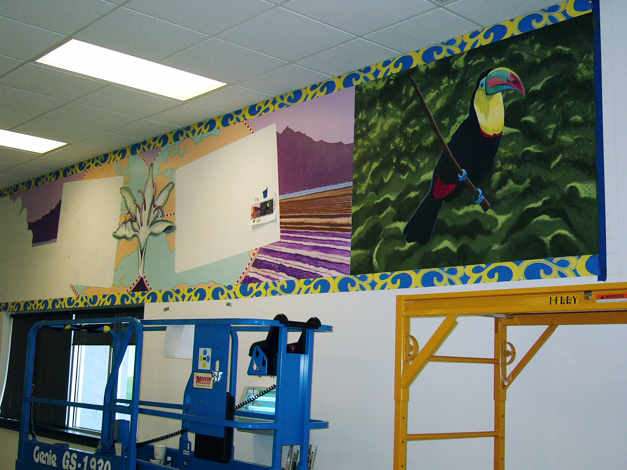 Starbucks Roasting Plant Mural 1 | Little Finch Designs