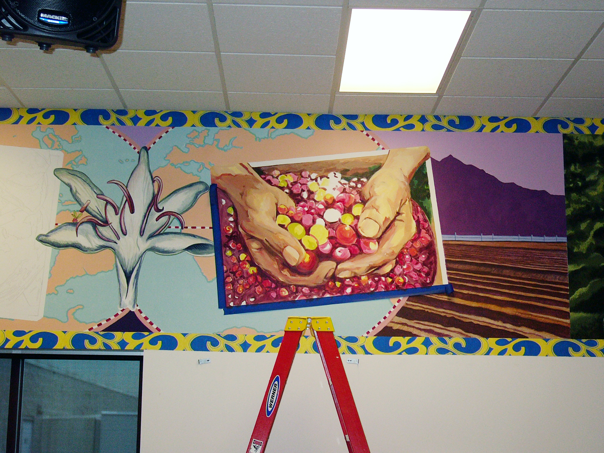 Starbucks Roasting Plant Mural 1 | Little Finch Designs