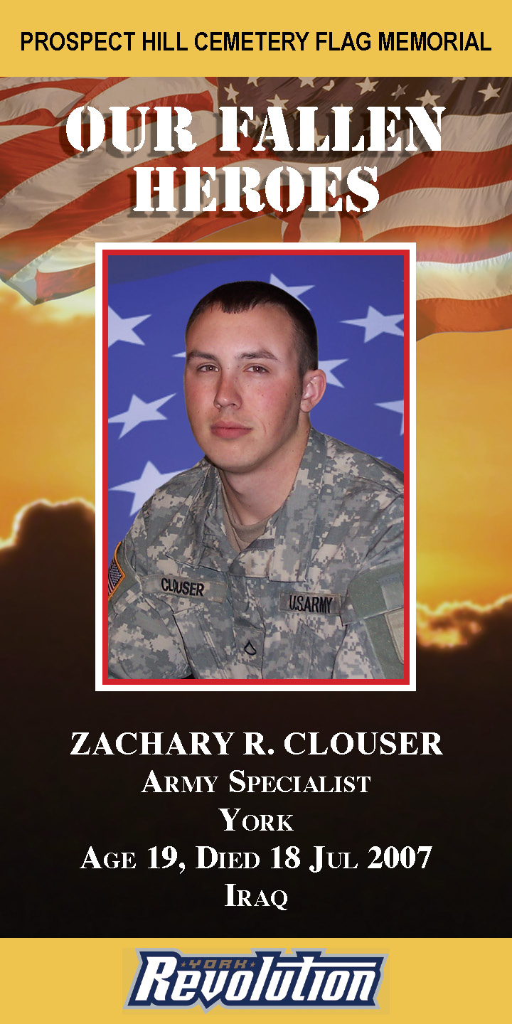 Our Fallen Heroes Banner: Zachary Clouser | Little Finch Designs