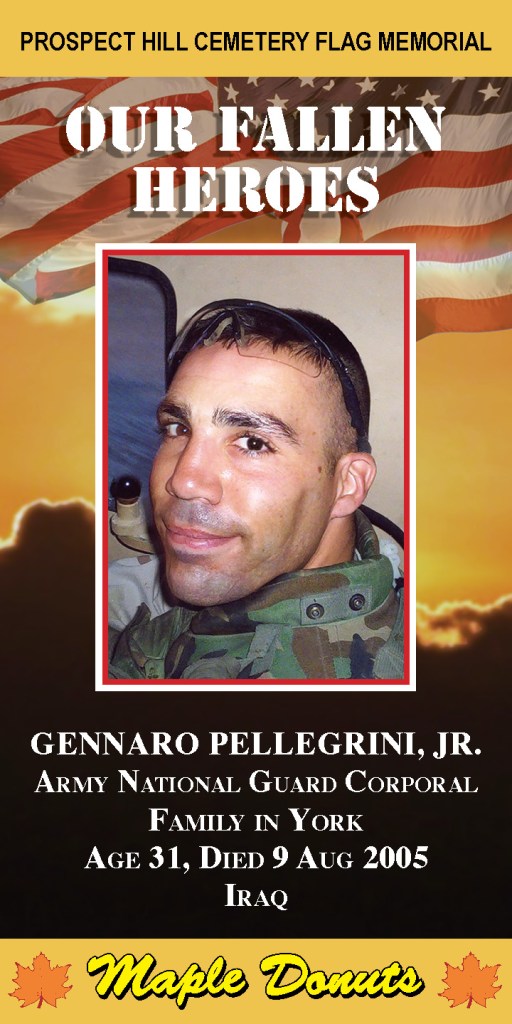 Our Fallen Heroes Banner: Gennaro Pellegrini, Jr. | Little Finch Designs