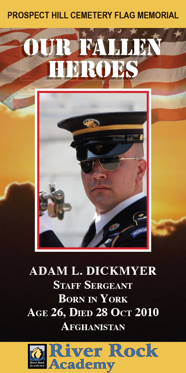 Our Fallen Heroes Banner: Adam Dickmyer | Little Finch Designs