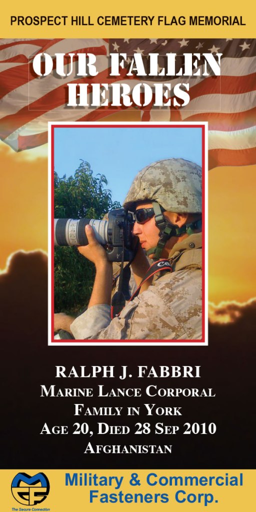 Our Fallen Heroes Banner: Ralph Fabbri | Little Finch Designs