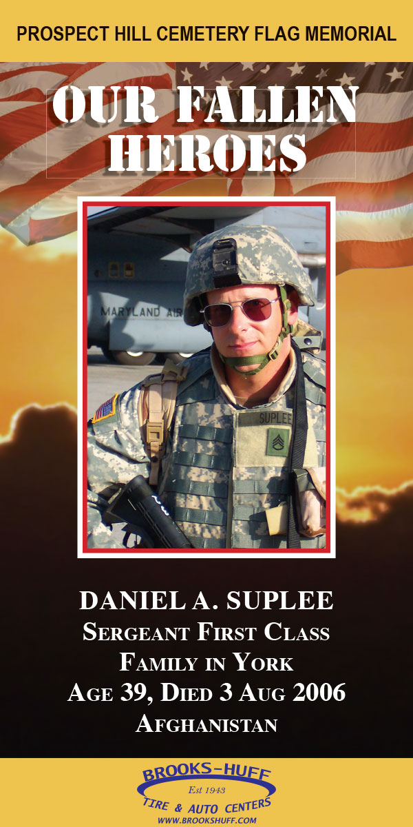 Our Fallen Heroes Banner: Daniel Suplee | Little Finch Designs