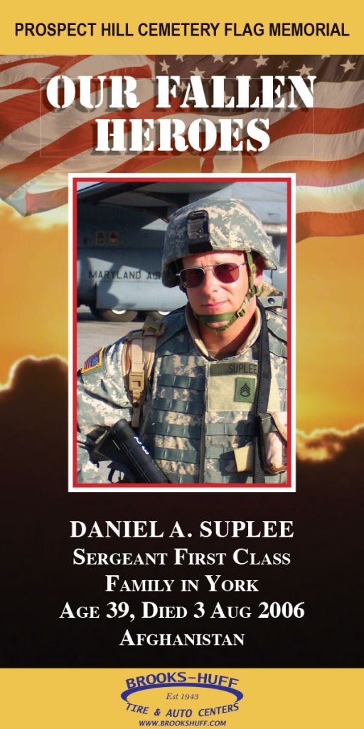 Our Fallen Heroes Banner: Daniel Suplee | Little Finch Designs