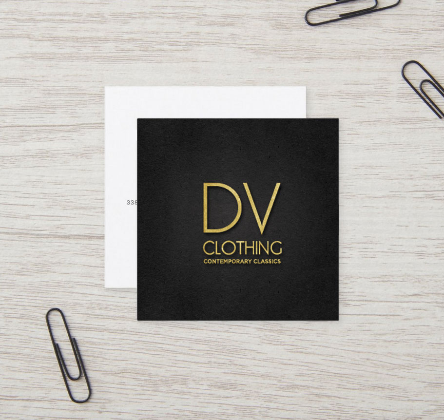 DV Clothing Business Card | Little Finch Designs
