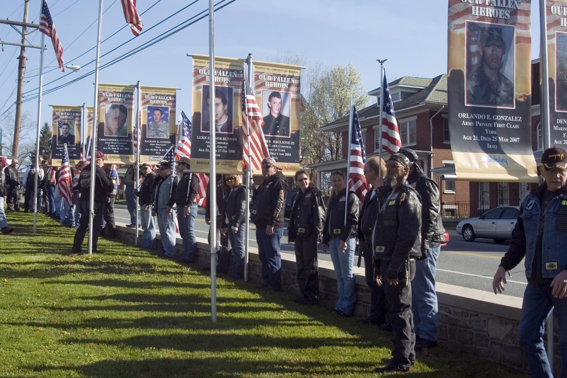 Prospect Hill Cemetery Flag Memorial | Little Finch Designs