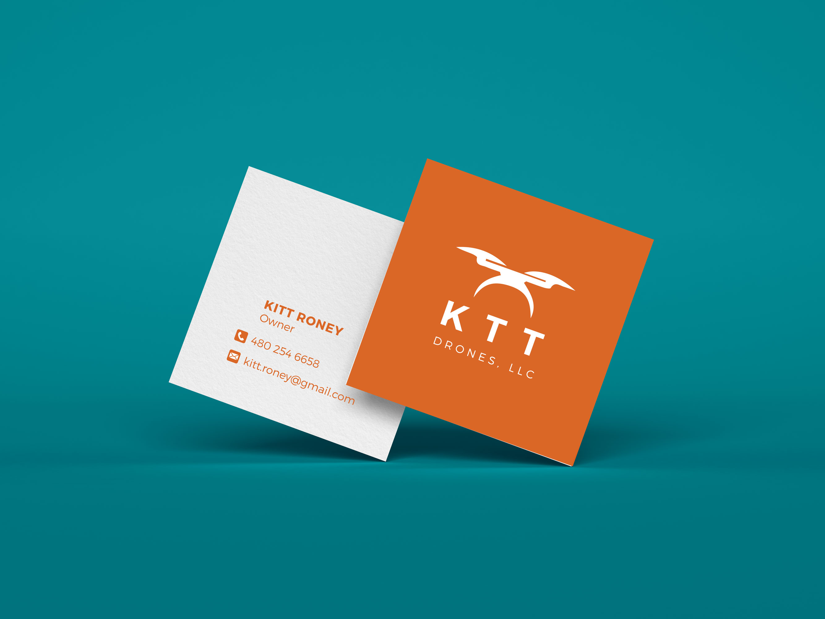 KTT Drones Logo & Business Card | Little Finch Designs