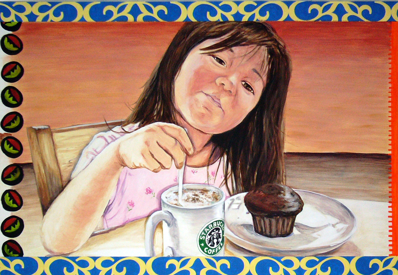 Starbucks Roasting Plant Mural 2 | Little Finch Designs