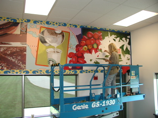 Starbucks Roasting Plant Mural 1 | Little Finch Designs