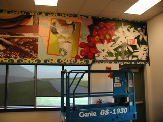 Starbucks Roasting Plant Mural 1 | Little Finch Designs