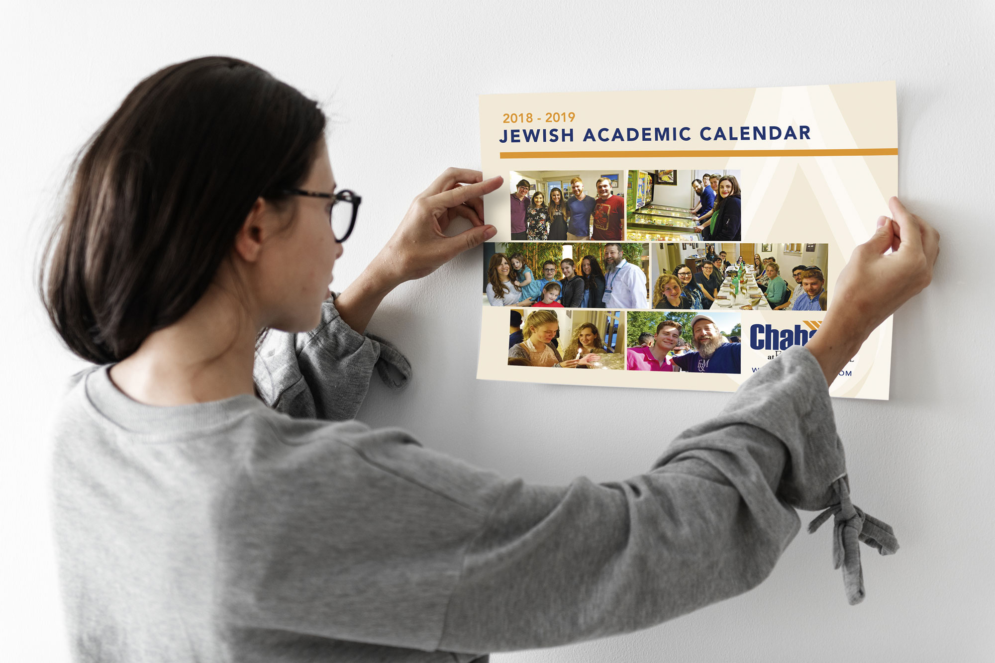 Chabad at F&M Calendar | Little Finch Designs