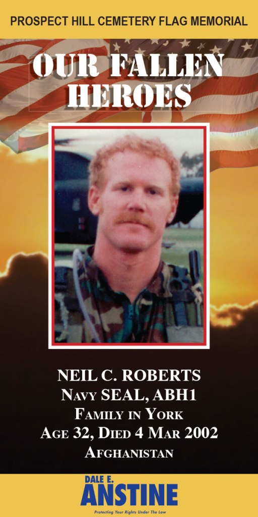 Our Fallen Heroes Banner: Neil Roberts | Little Finch Designs