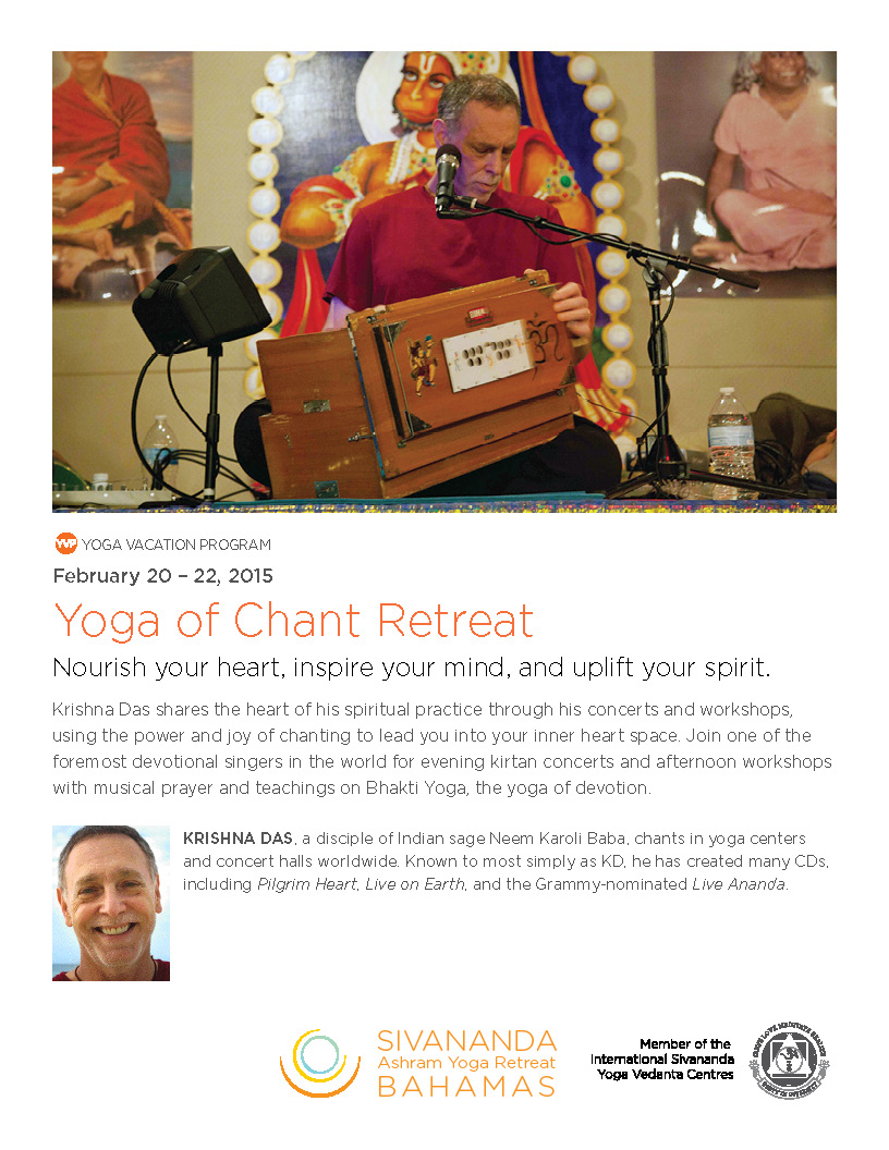 Sivananda Ashram Yoga Retreat Poster February 2015 | Little Finch Designs