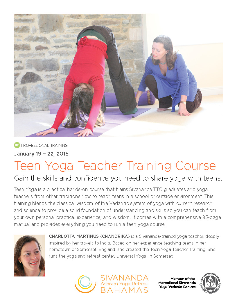 Sivananda Ashram Yoga Retreat Poster January 2015 | Little Finch Designs