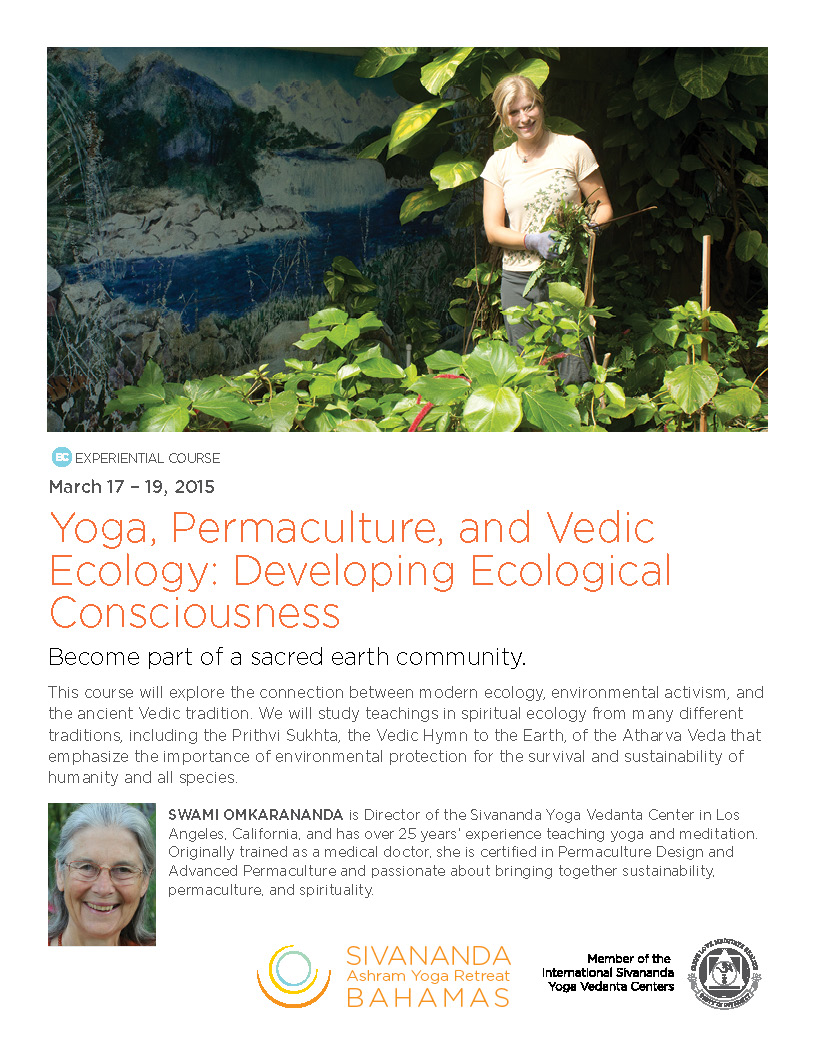 Sivananda Ashram Yoga Retreat Poster March 2015 | Little Finch Designs