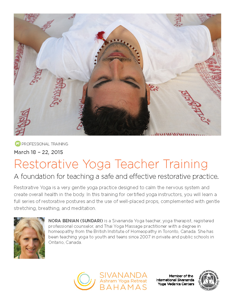 Sivananda Ashram Yoga Retreat Poster March 2015 | Little Finch Designs
