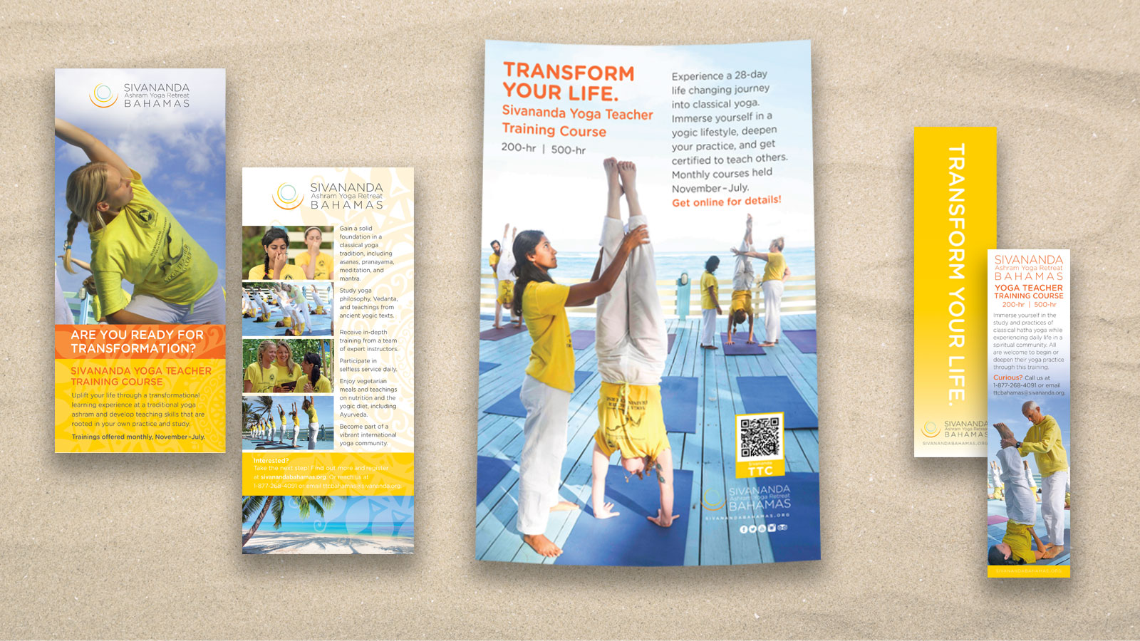 Sivananda Ashram Yoga Retreat Teacher Training Course Promo | Little Finch Designs