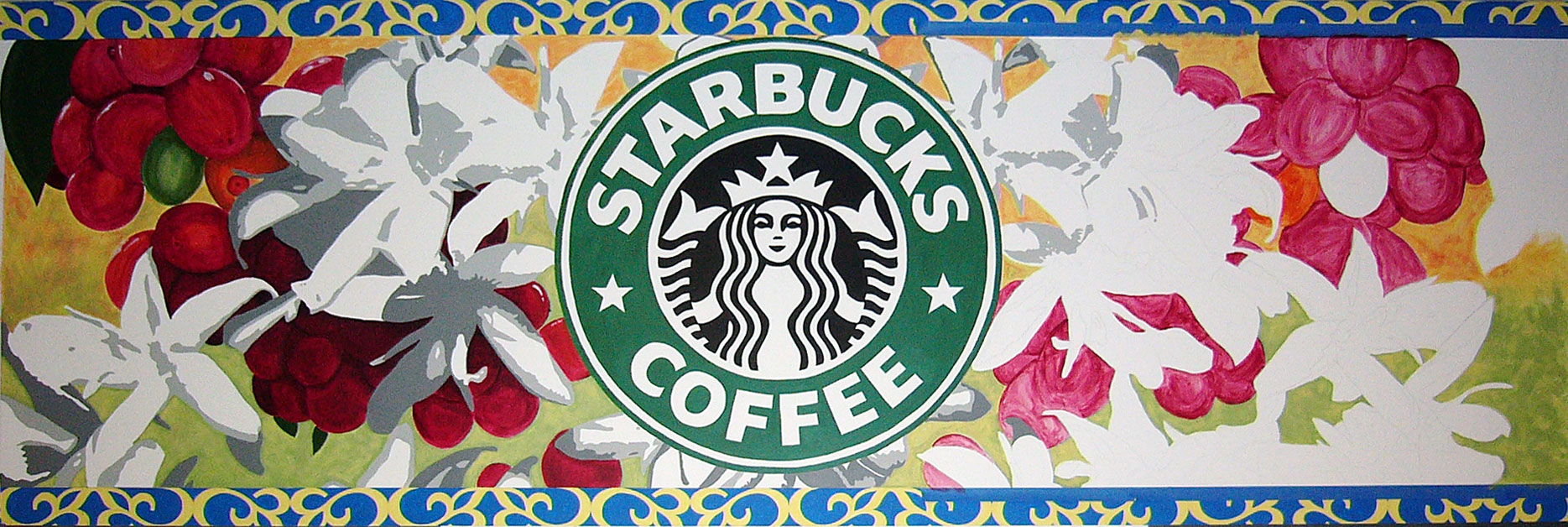 Starbucks Roasting Plant Murals | Little Finch Designs