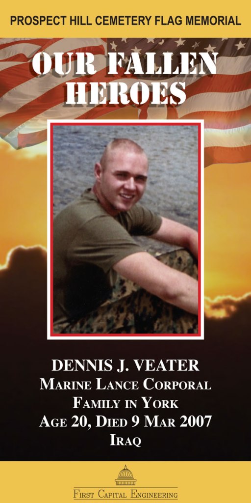 Our Fallen Heroes Banner: Dennis Veater | Little Finch Designs