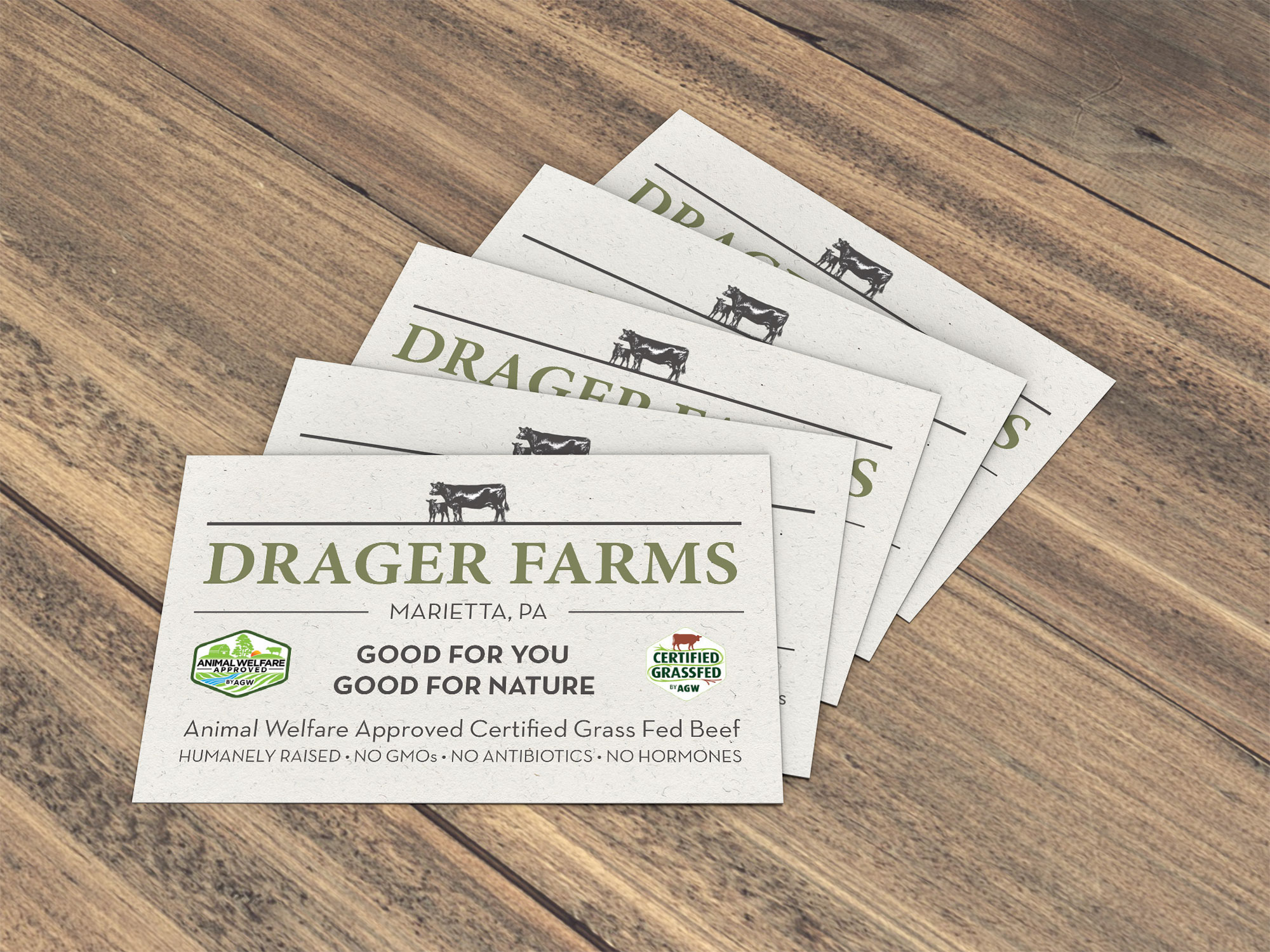 Drager Farms Business Cards | Little Finch Designs