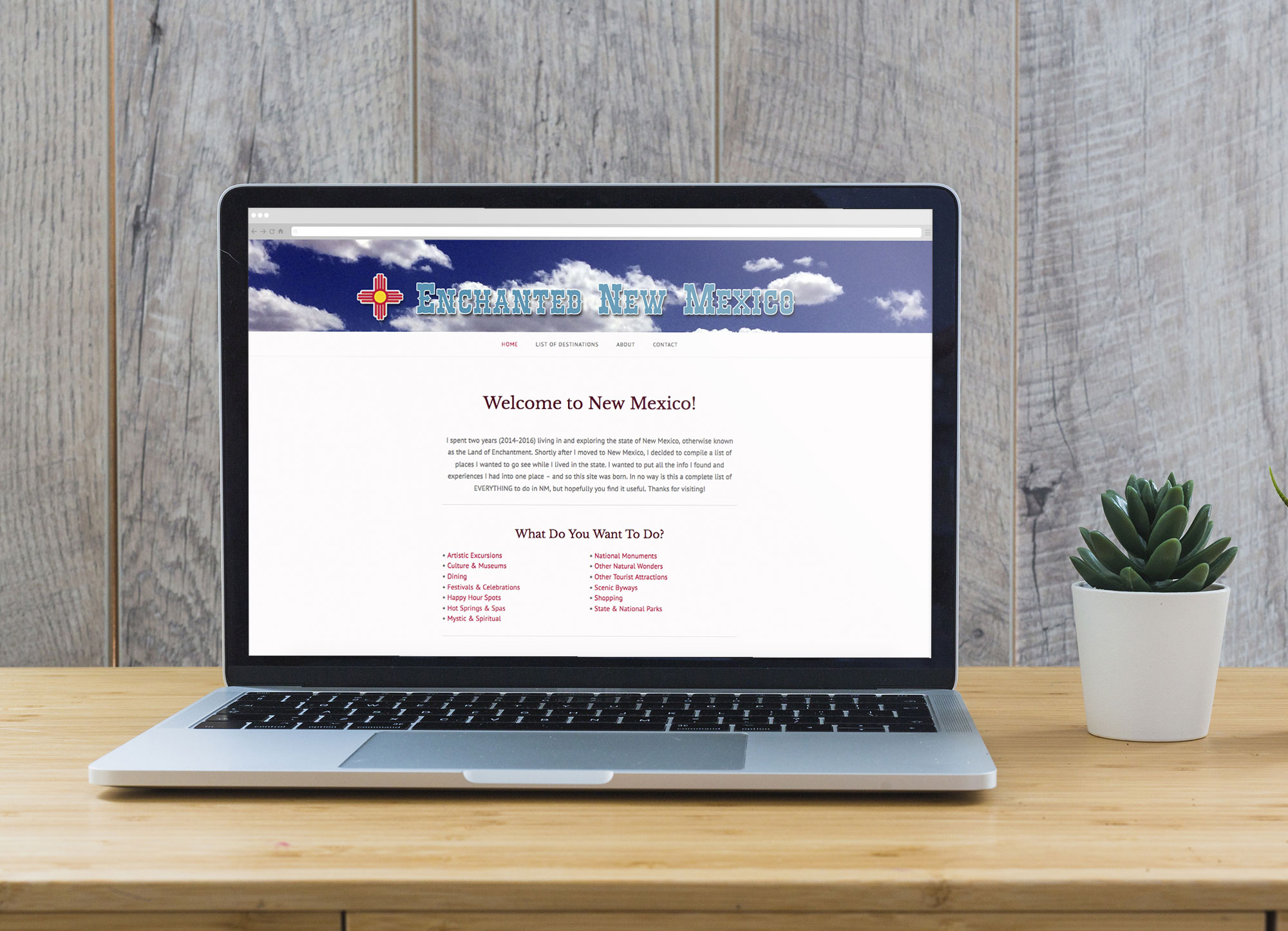 Enchanted New Mexico Website | Little Finch Designs