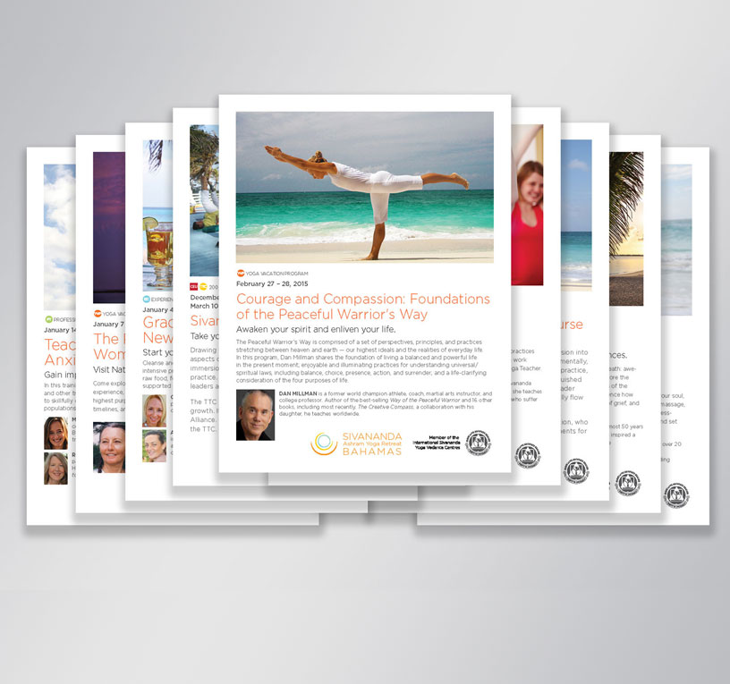 Sivananda Yoga Retreat Poster Production | Little Finch Designs