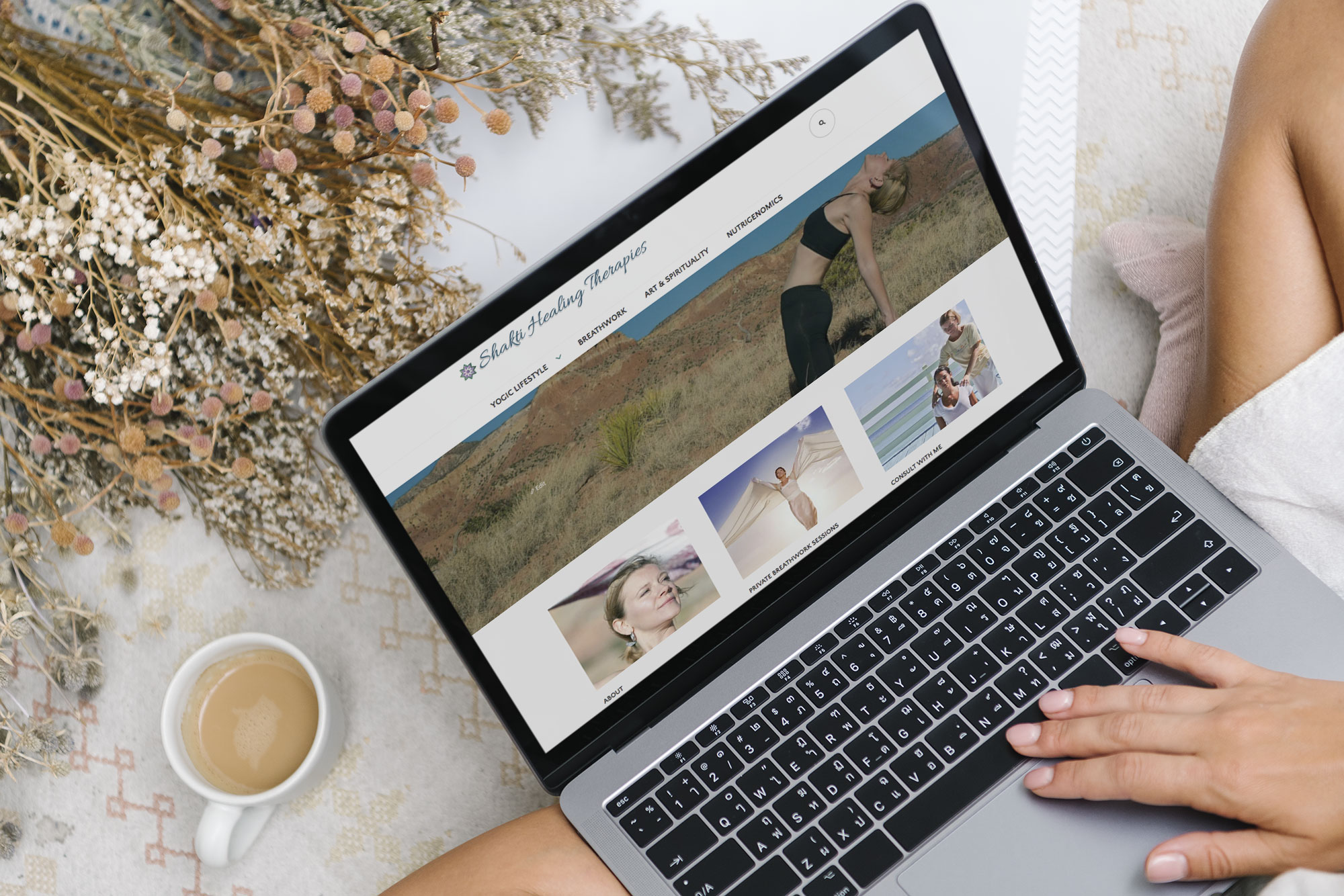 Shakti Healing Therapies Website | Little Finch Designs