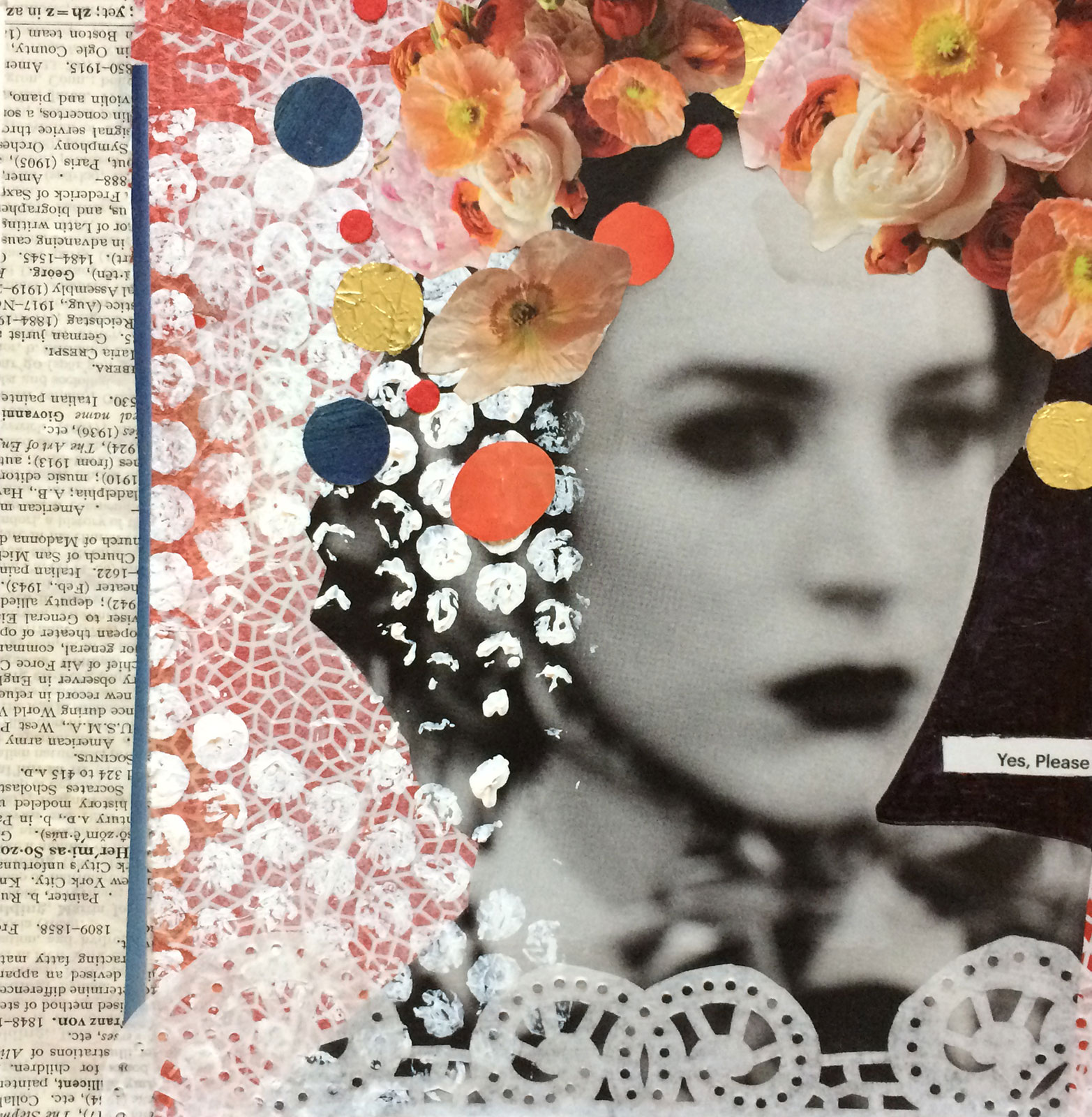 Yes, Please | Mixed Media | Little Finch Designs