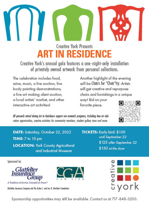 Art in Residence 2022 Invitation | Little Finch Designs