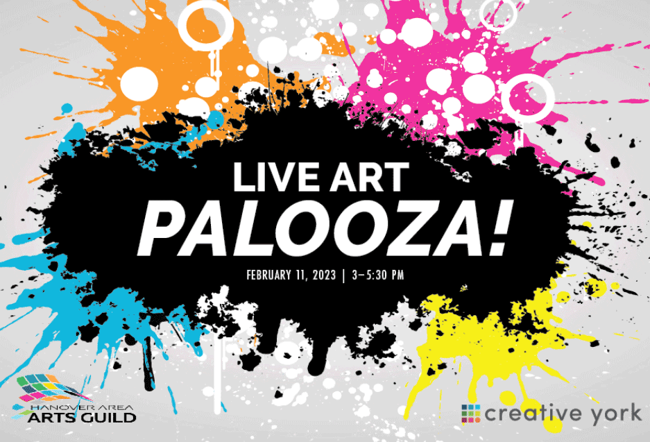 Live Art Palooza! Postcard | Little Finch Designs